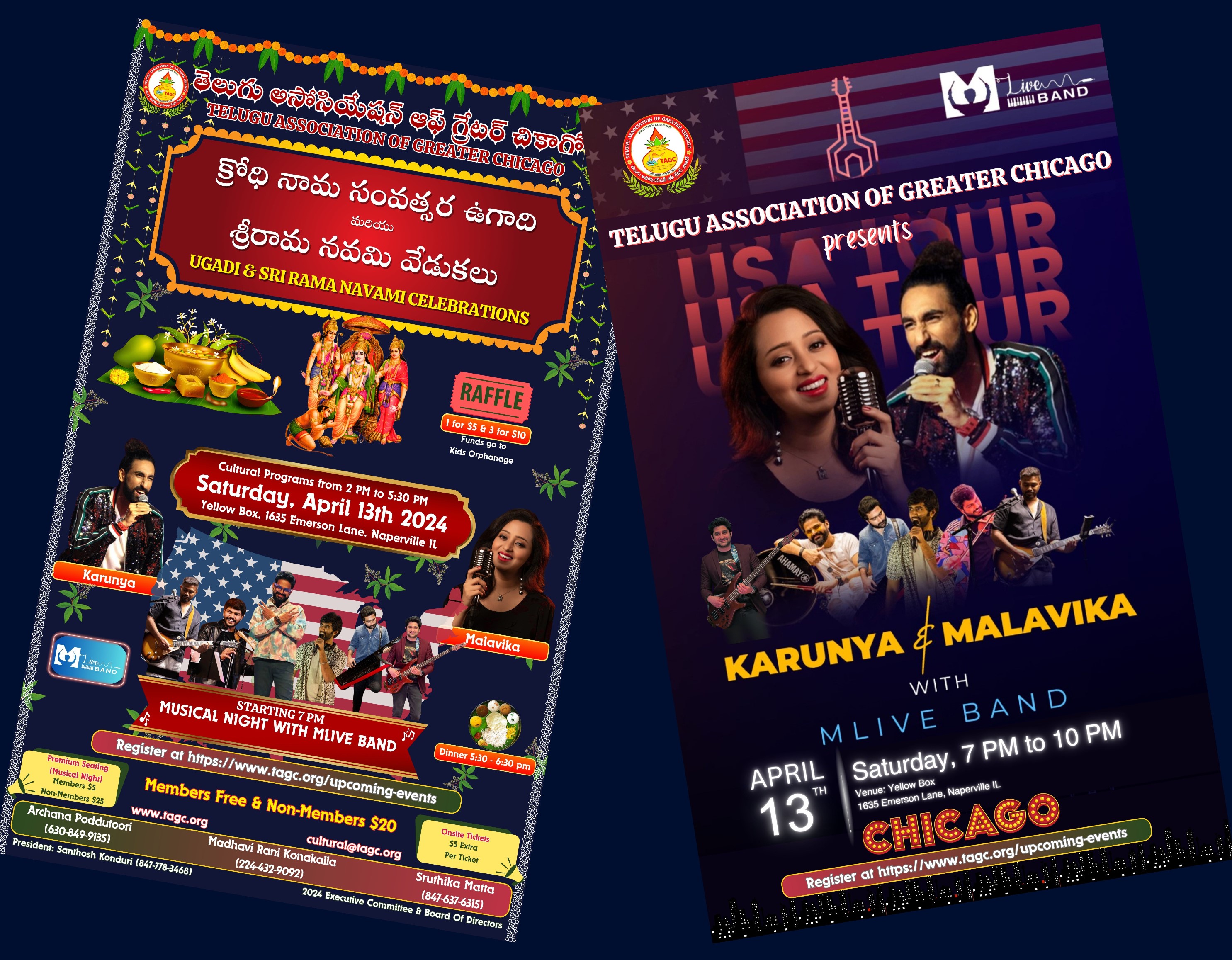 Karunya and Malvika Musical Night - TAGC Ugadi & SriRama Navami Celebrations